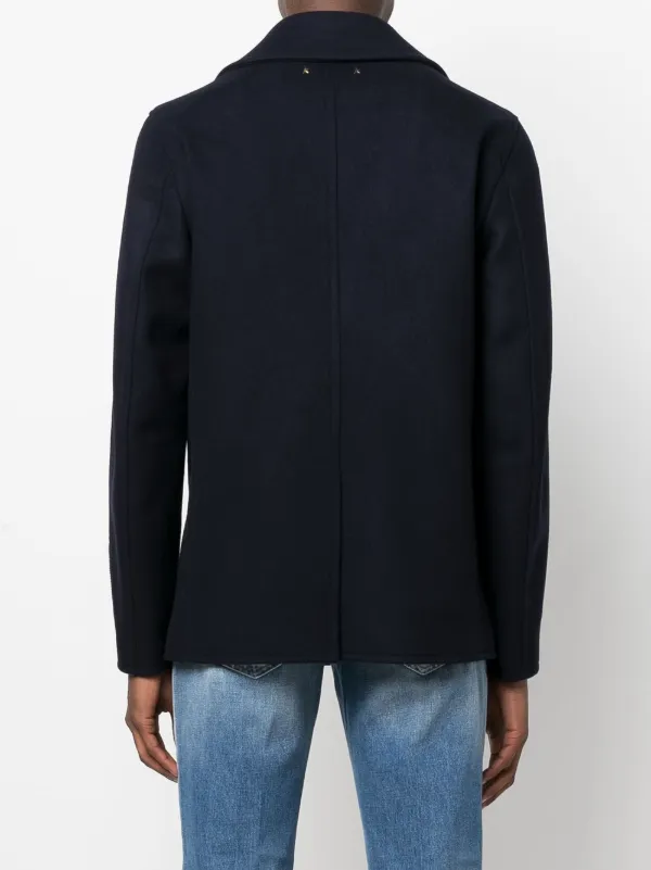 Golden Goose logo-patch double-breasted Jacket | Blue | FARFETCH Golden Goose logo-patch double-breasted Jacket | Blue | FARFETCH