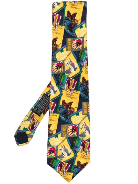 Versace Pre-Owned 1990s graphic-print silk tie
