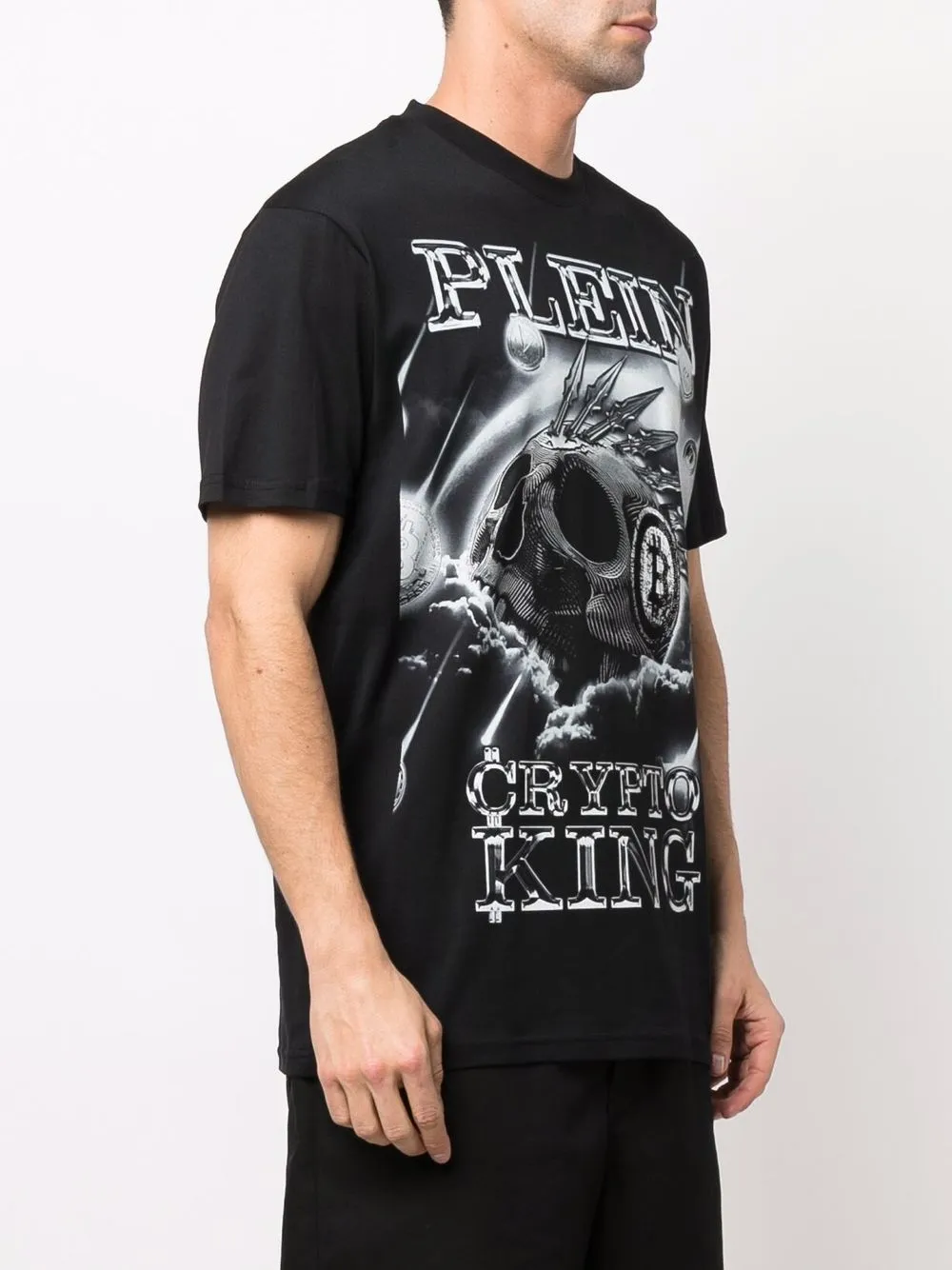  Philipp Plein Crypto King T Shirt   Schwarz 