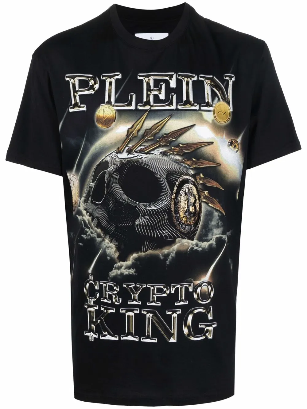 

Philipp Plein playera Crypto King - Negro