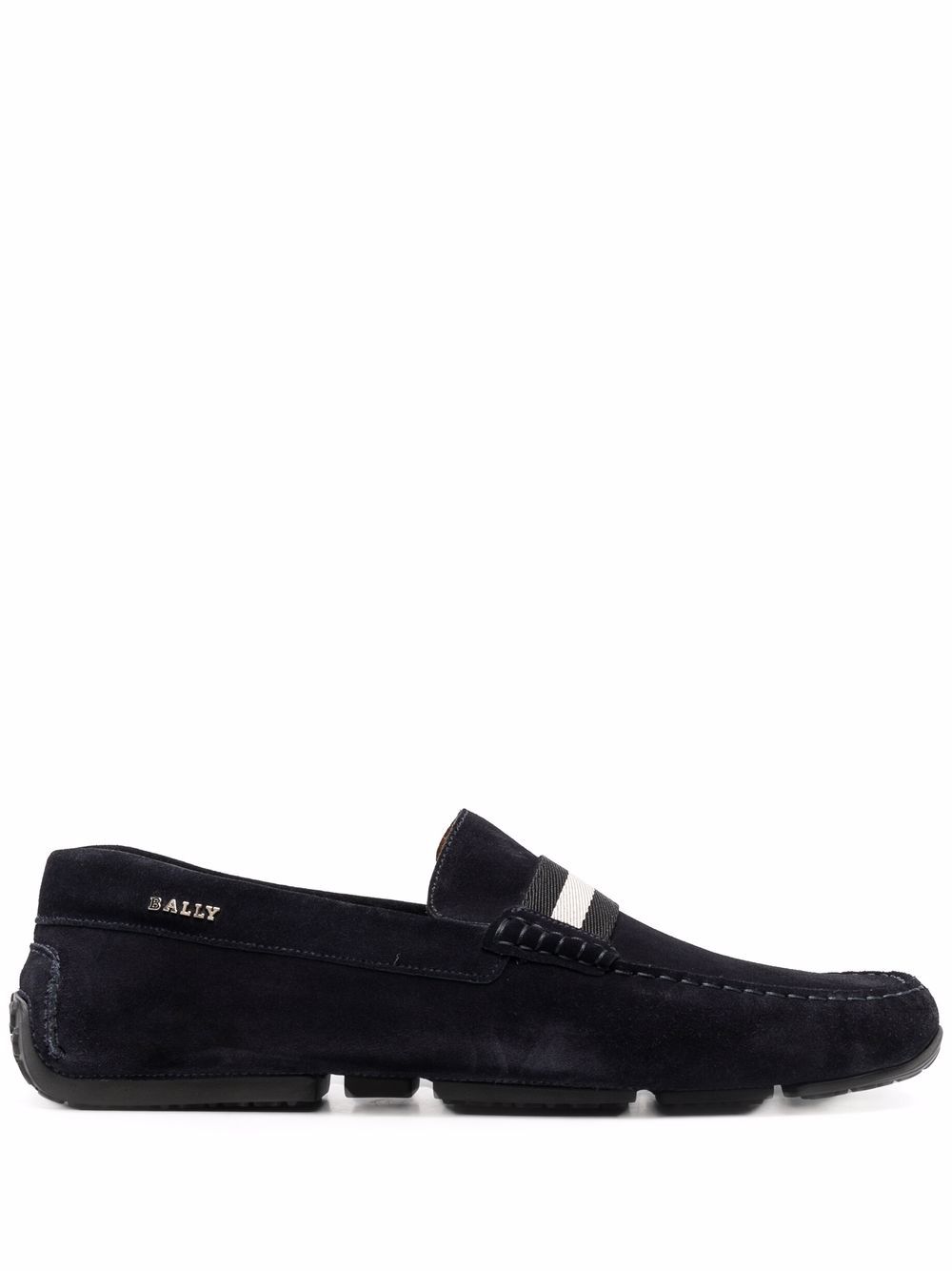 

Bally stripe pattern loafers - Blue