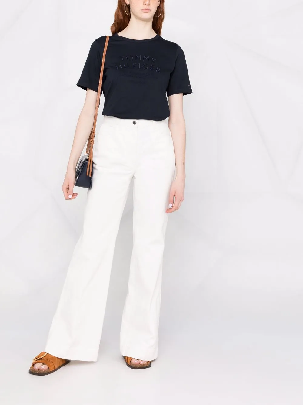 Tommy Hilfiger logoembroidered Cotton Tshirt Farfetch