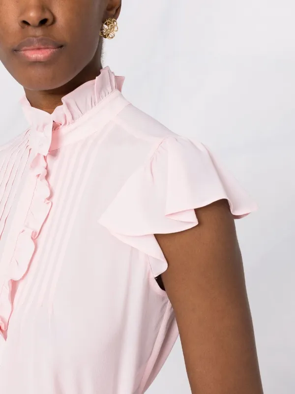 TWINSET Ruffled cap-sleeve Blouse 
