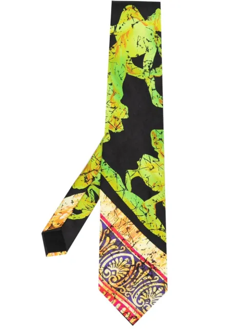 Versace Pre-Owned corbata de seda con estampado gráfico 1990