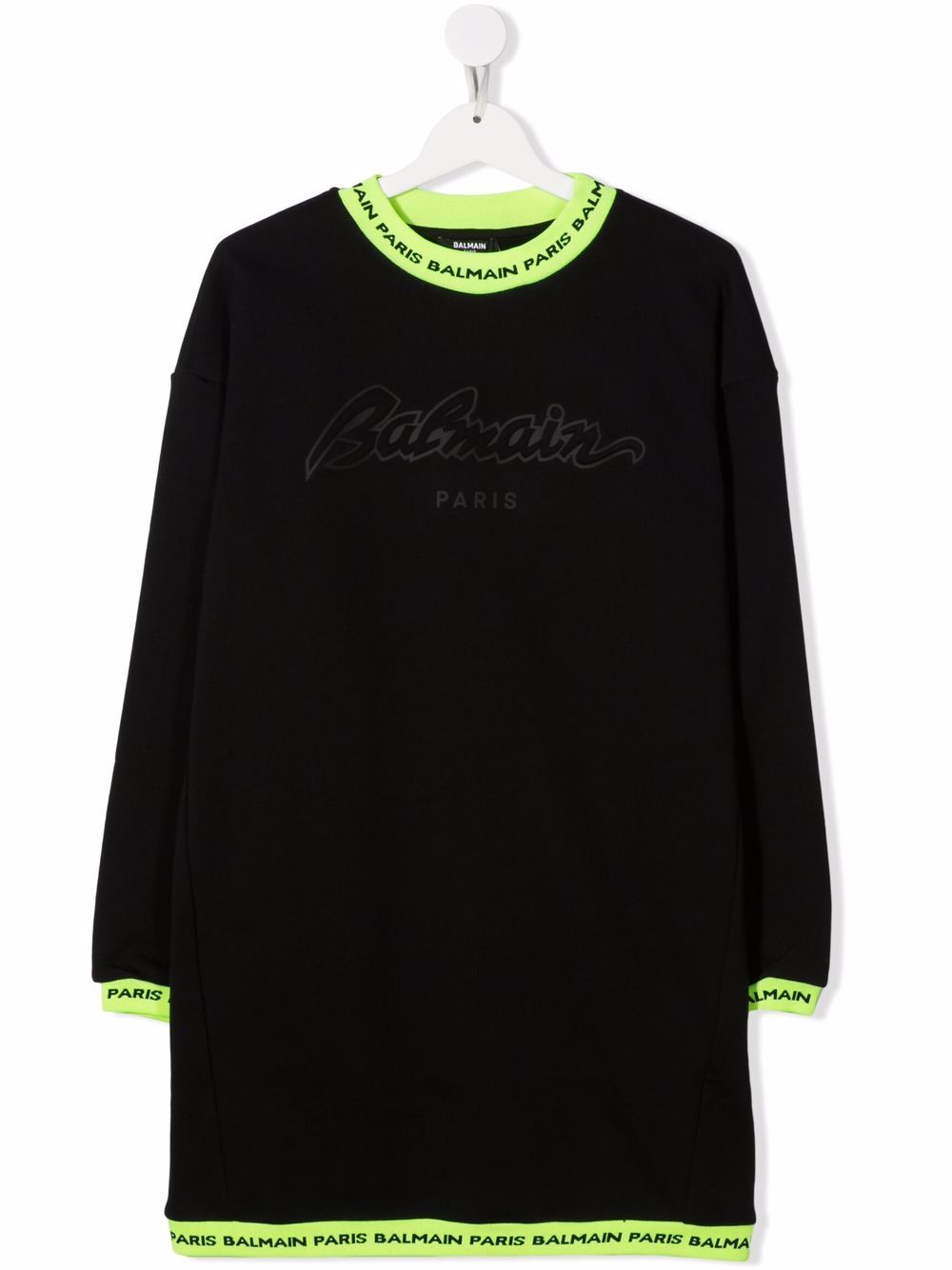 

Balmain Kids TEEN knitted logo dress - Black