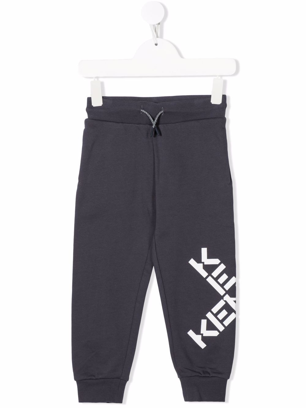 

Kenzo Kids pants con logo estampado - Gris