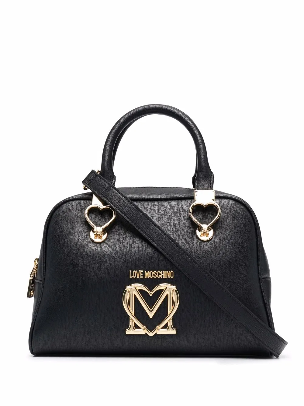 

Love Moschino logo top-handle tote - Black