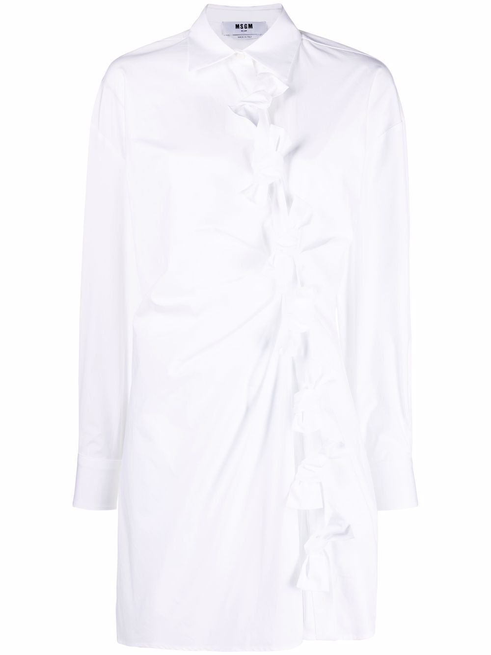 

MSGM vestido con volantes - Blanco