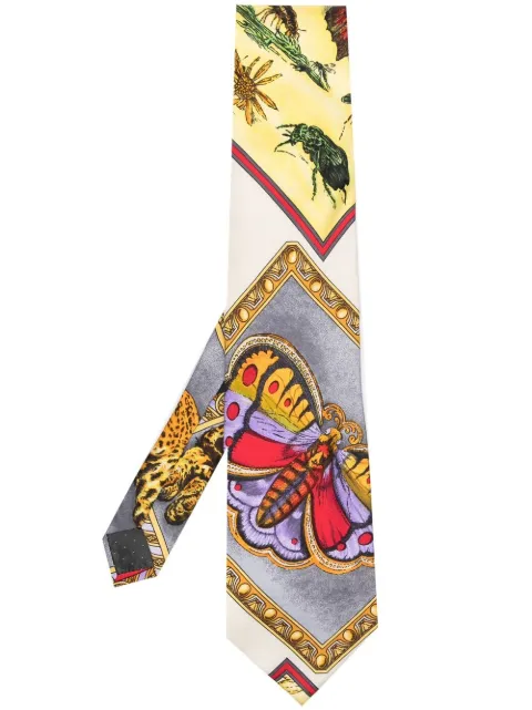 Versace Pre-Owned 1990s insect-print silk tie