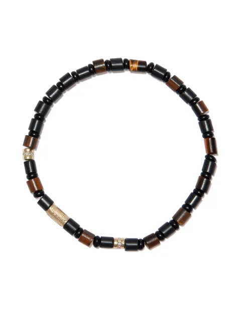 LUIS MORAIS 14kt yellow gold beaded bracelet