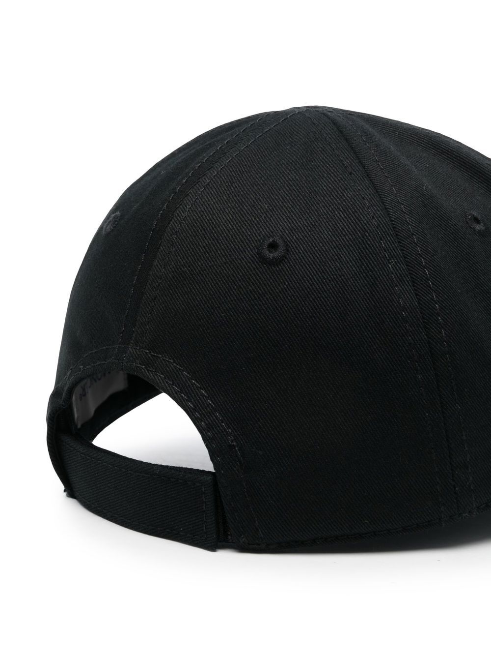 Shop Moncler Logo-print Edge Cap In Black