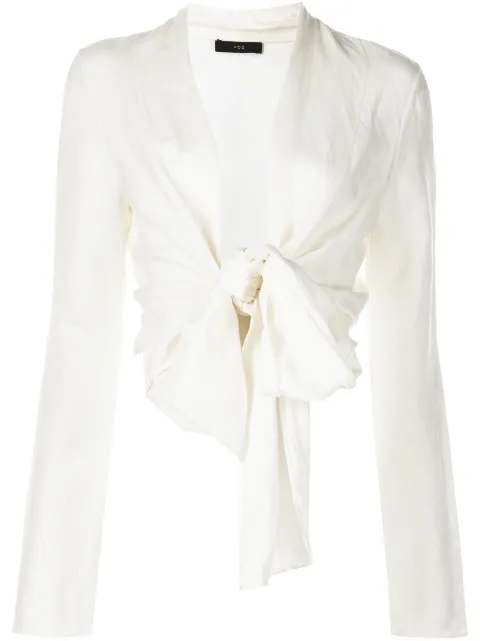 VOZ V-neck wrap blouse