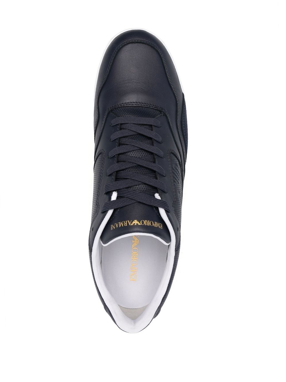 Emporio Armani logo-embossed lace-up sneakers Men