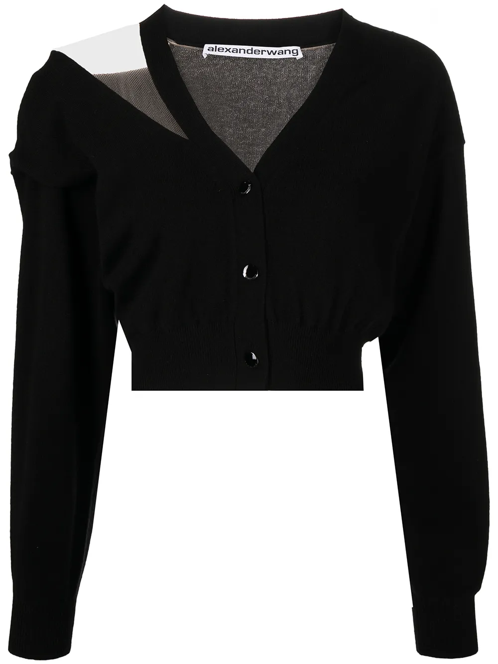 фото Alexander wang cut out-detail button-up cardigan