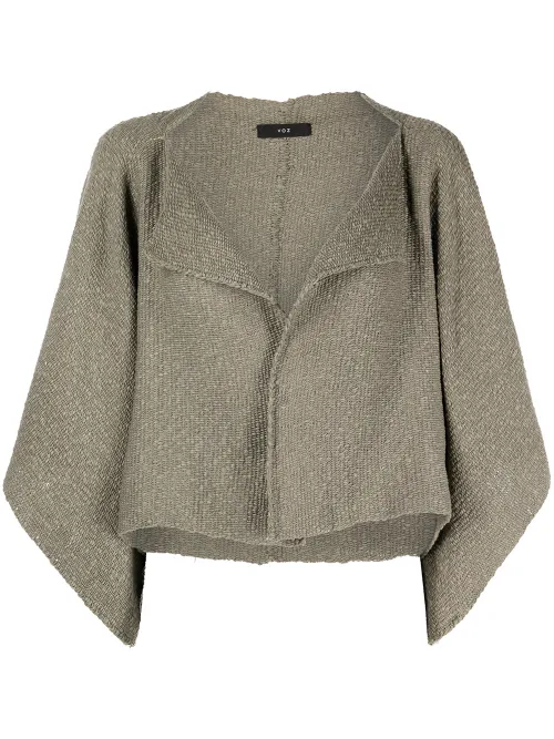VOZ boléro crop en maille - Gris - VOZ - Modalova