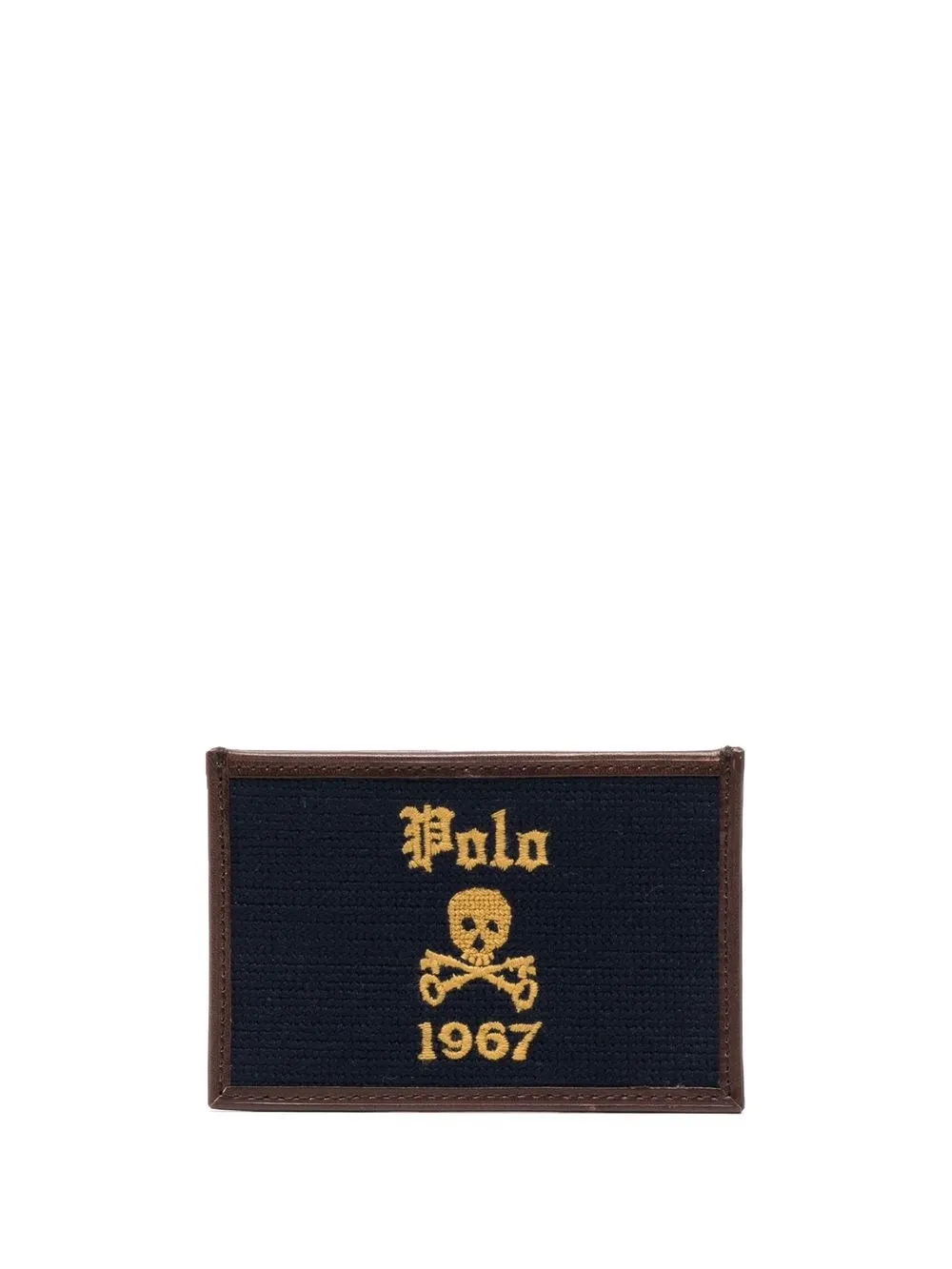 

Polo Ralph Lauren tarjetero pequeño con motivo Skull - Marrón