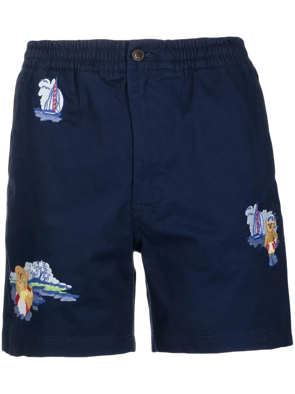 

Polo Ralph Lauren bermudas náuticas bordadas - Azul