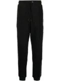 BOSS logo-print drawstring track pants - Black