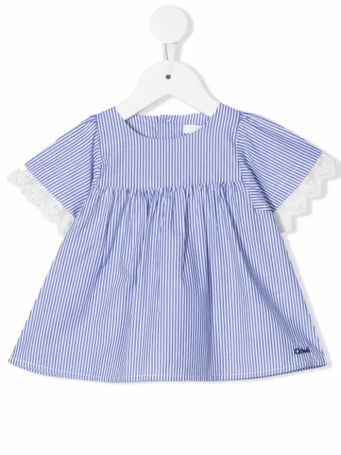 Chloé Kids بلوزة بأطراف دانتيل
