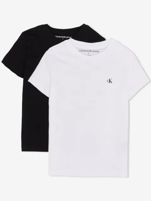 Calvin Klein Kids playera con logo estampado
