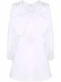 Patou oversize-collar cotton dress - White