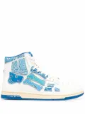 AMIRI SKEL TOP HI - BANDANA SNEAKERS ""Blue"" - White