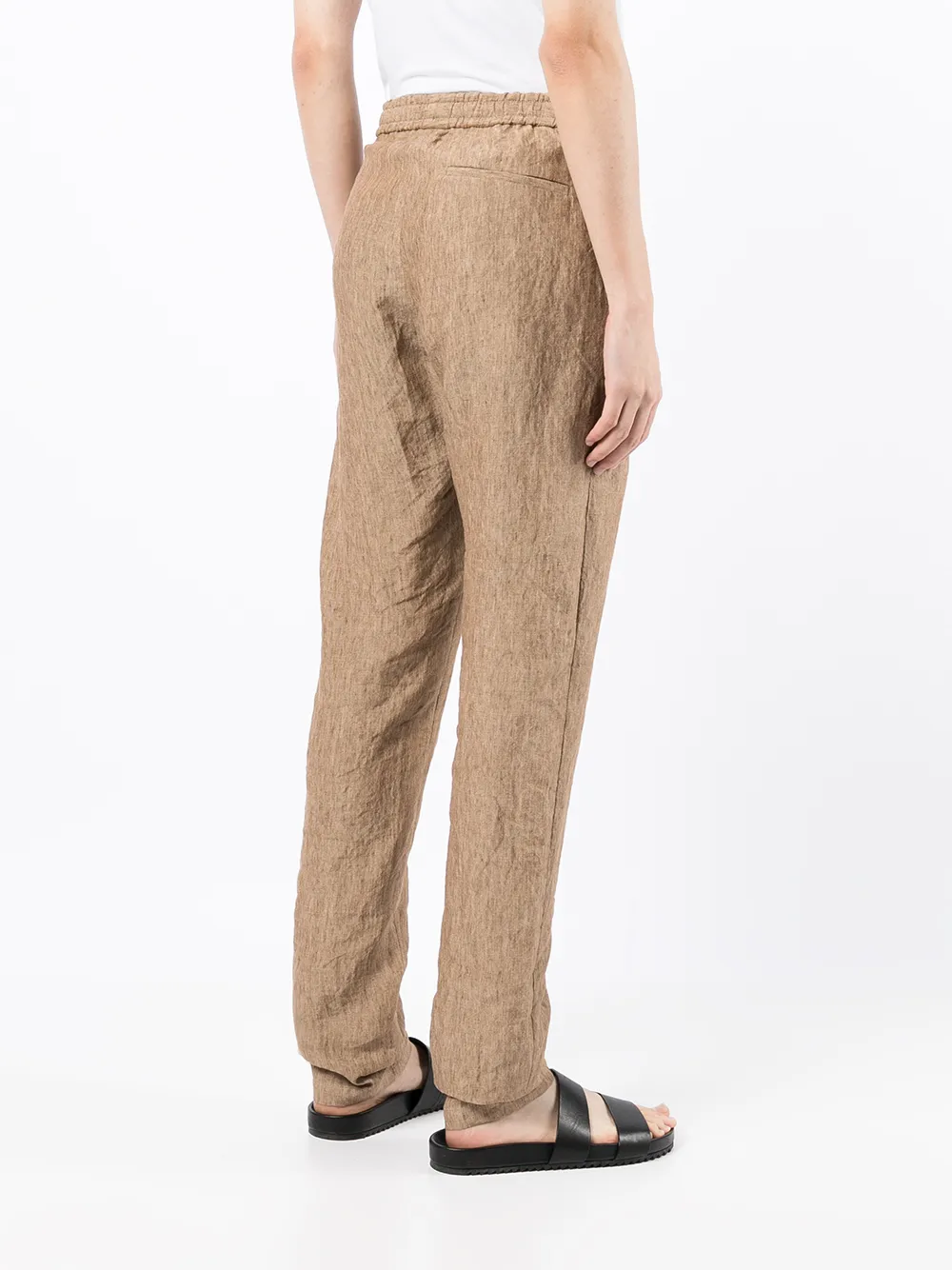 фото Emporio armani льняные брюки прямого кроя