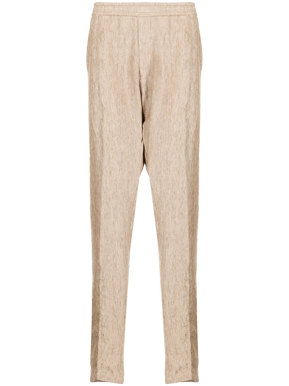 Emporio Armani straight-leg Linen Trousers - Farfetch