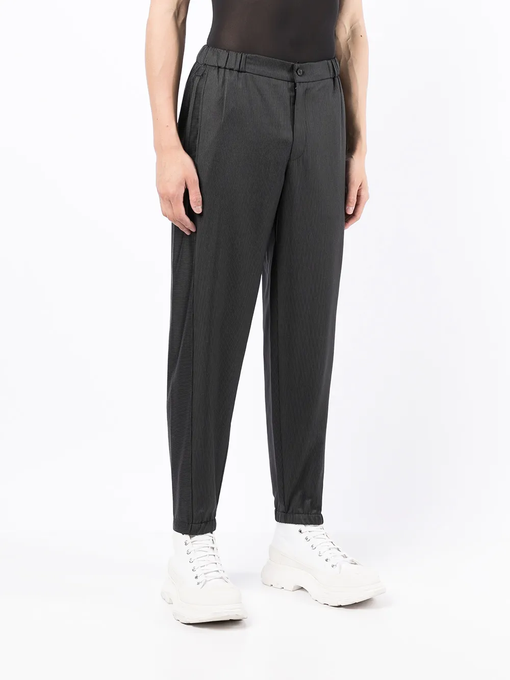 фото Emporio armani шерстяные зауженные брюки