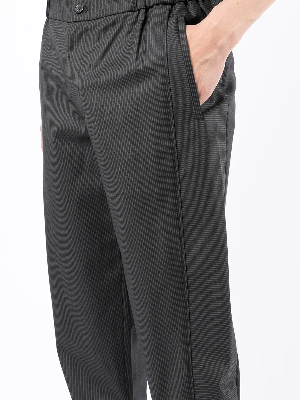 фото Emporio armani шерстяные зауженные брюки