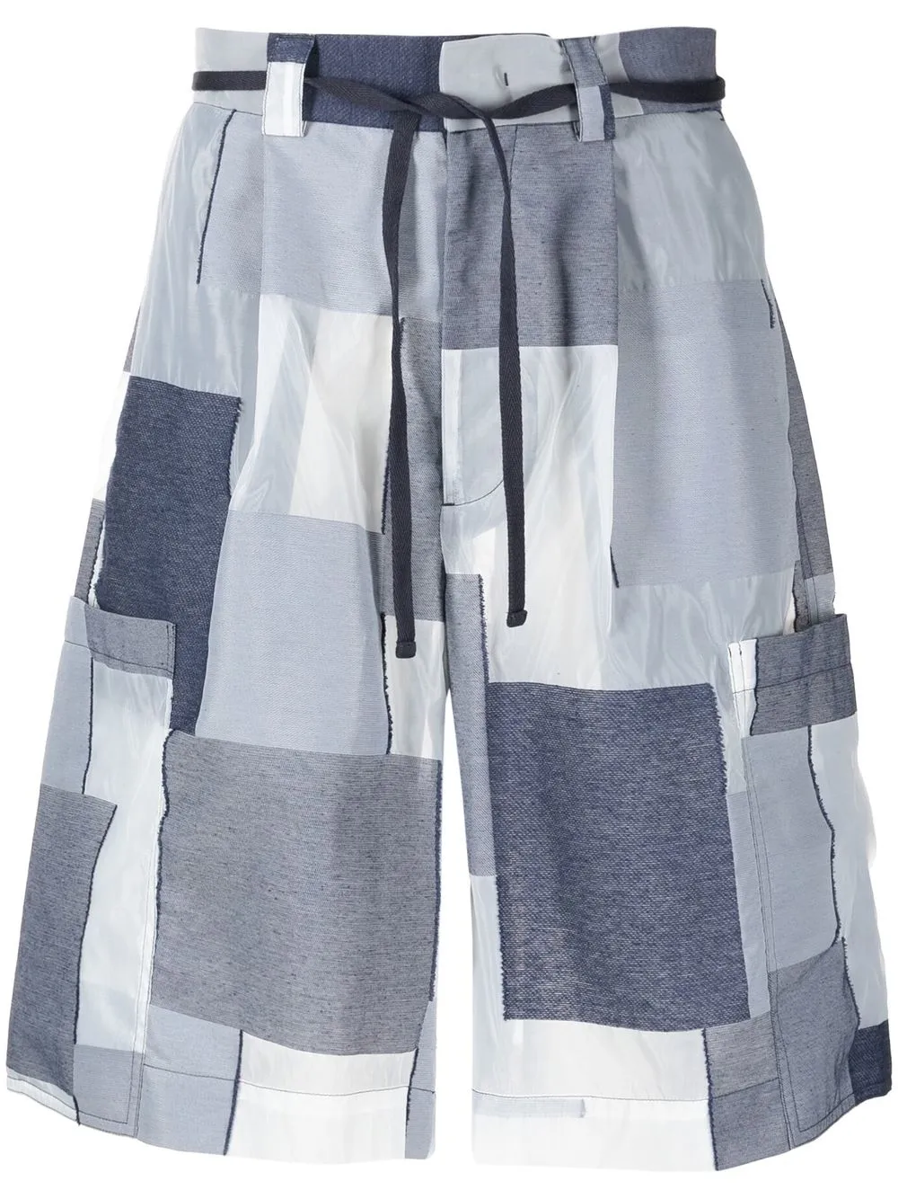 

Emporio Armani bermudas con estampado geométrico - Azul