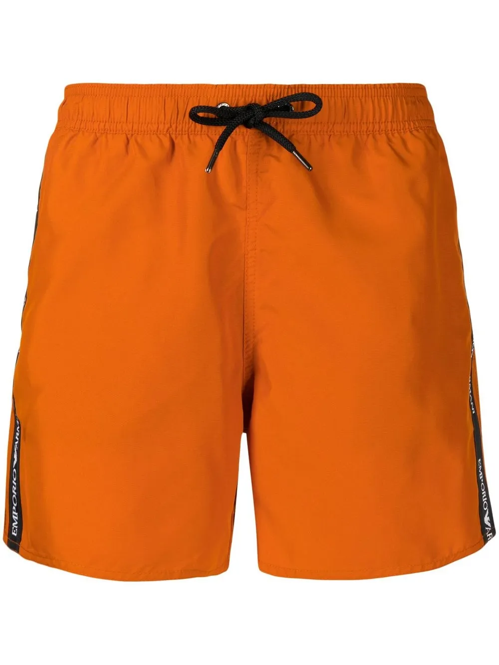 

Emporio Armani side logo-print swim shorts - Orange