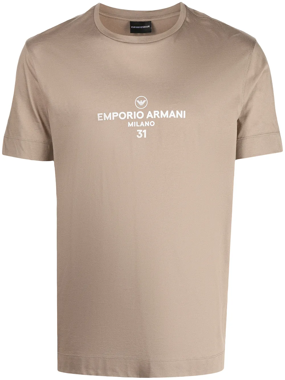 

Emporio Armani playera con logo estampado - Marrón