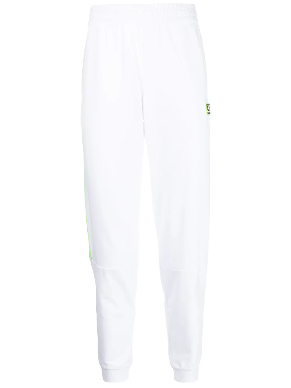 

Ea7 Emporio Armani pants con franjas del logo - Blanco