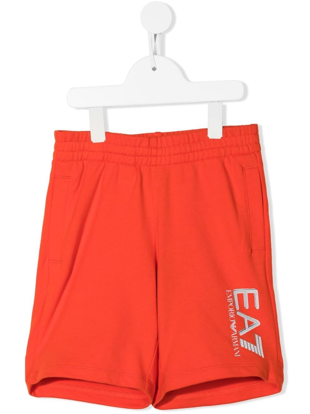 

Ea7 Emporio Armani shorts con logo estampado - Rojo