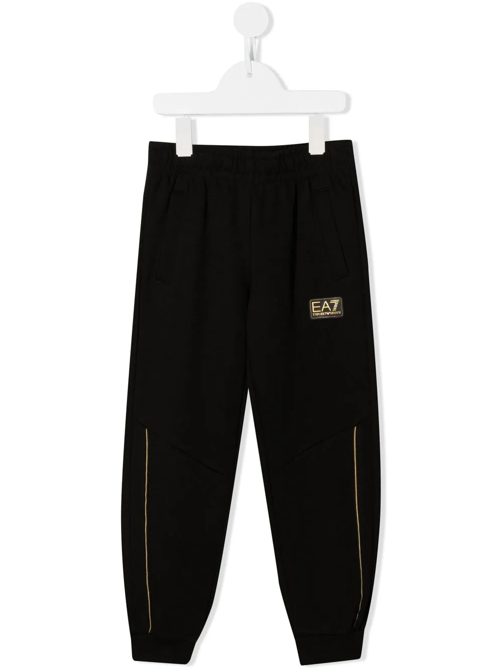

Ea7 Emporio Armani pants con ribete en contraste - Negro