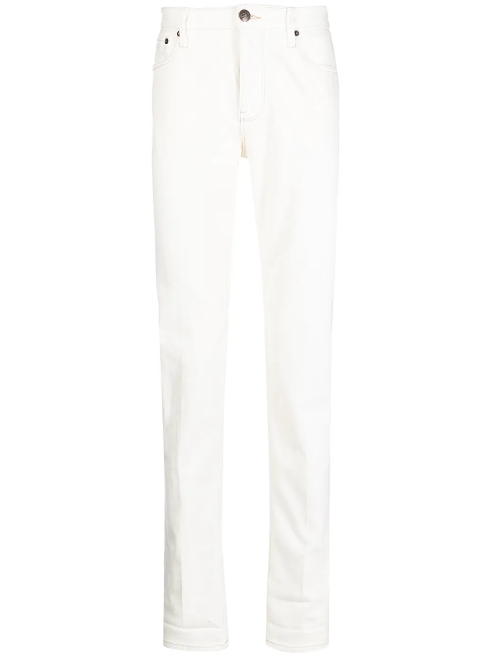 

Emporio Armani jeans rectos con efecto lavado - Blanco