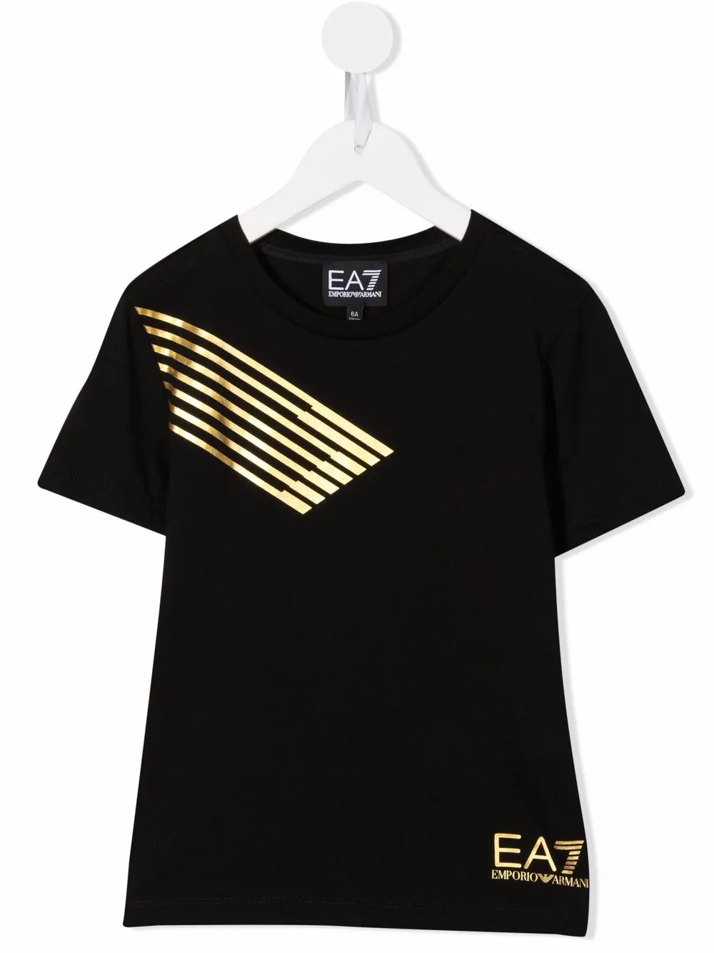 

Ea7 Emporio Armani playera con logo estampado - Negro