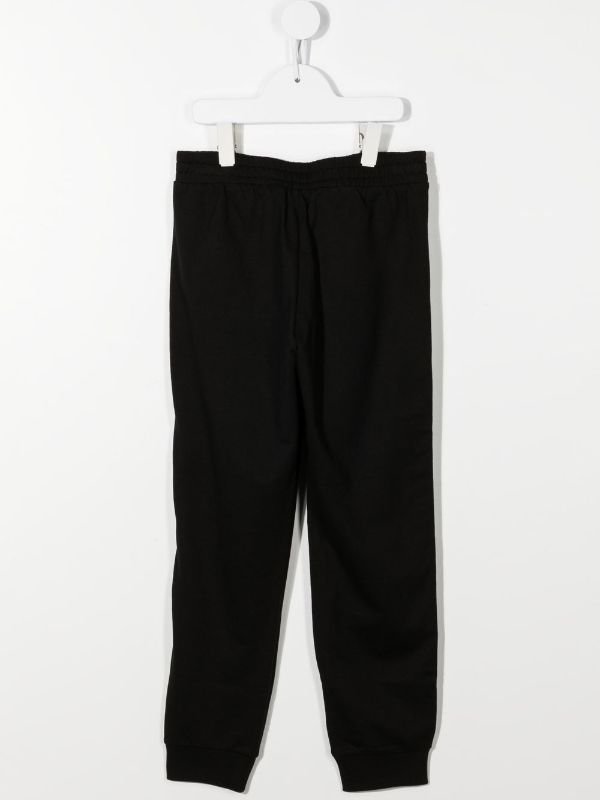 ea7 black tracksuit bottoms