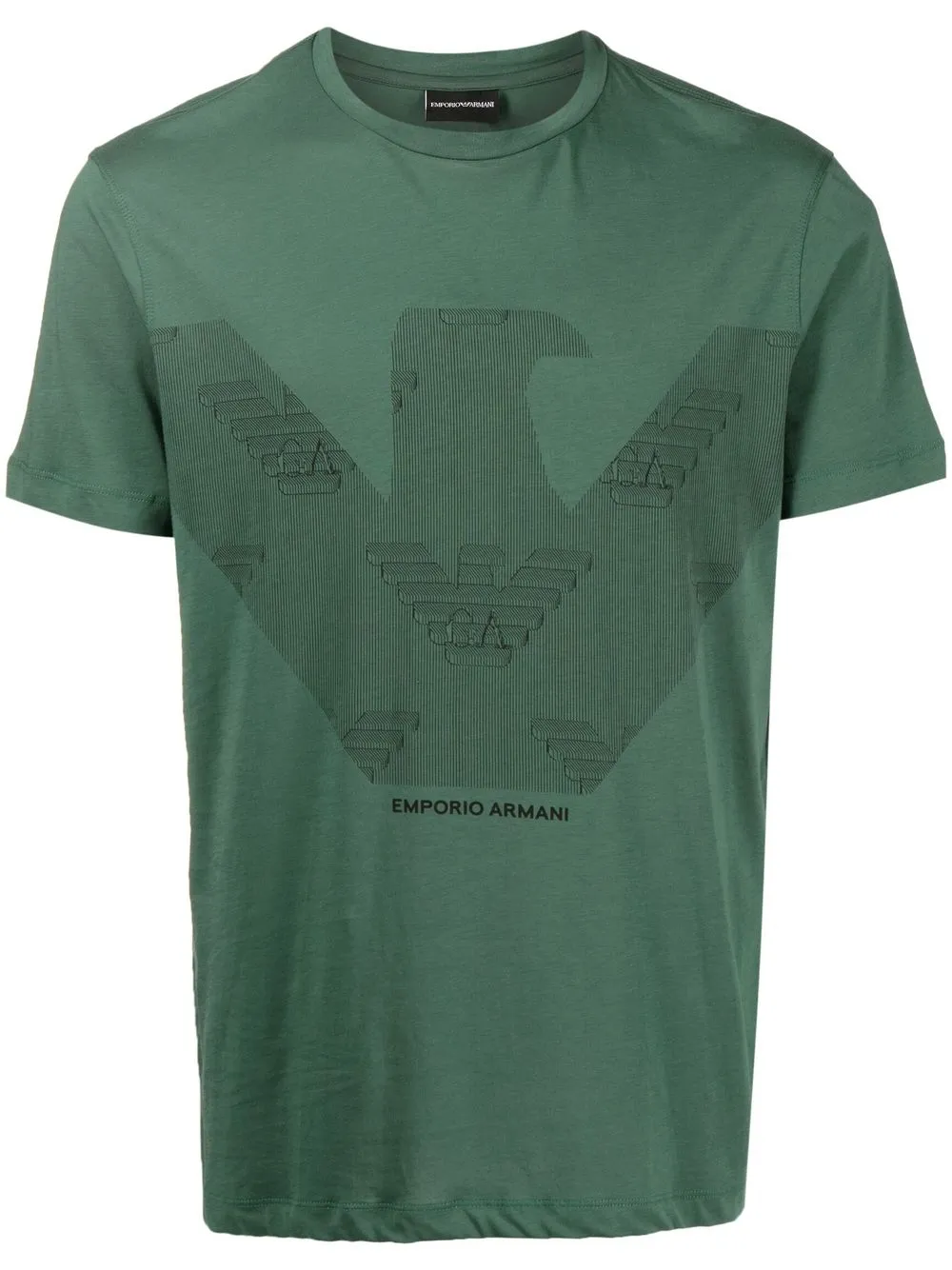 

Emporio Armani playera con logo estampado - Verde