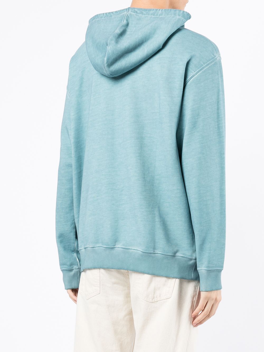 Shop Emporio Armani logo-print detail hoodie with Express Delivery ...
