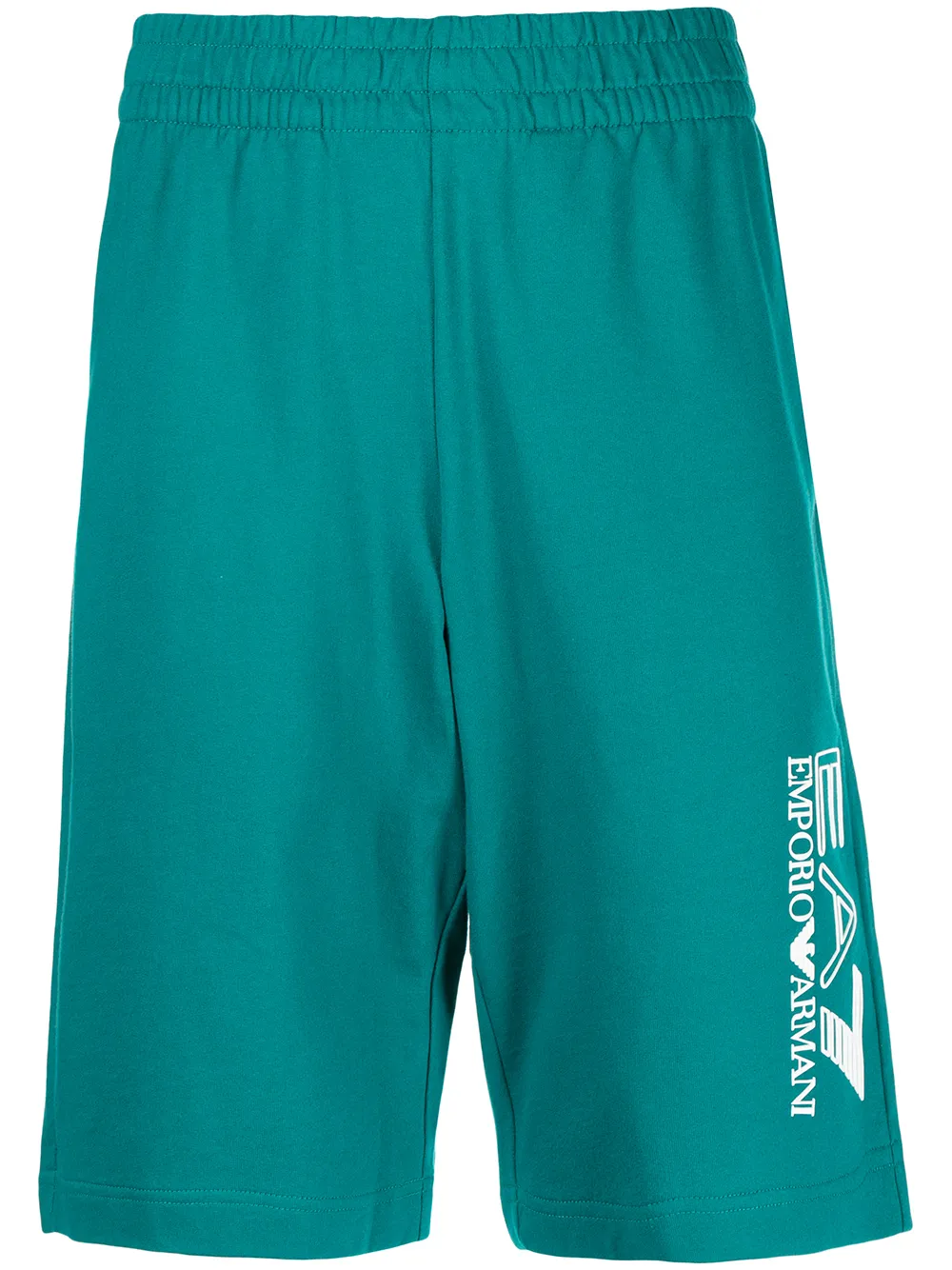 

Ea7 Emporio Armani logo-print Bermuda shorts - Green