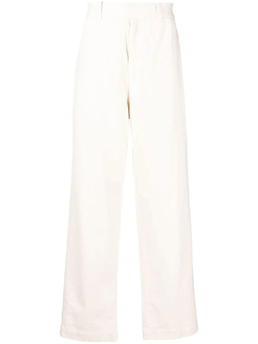 

Emporio Armani pantalones holgados con logo - Blanco