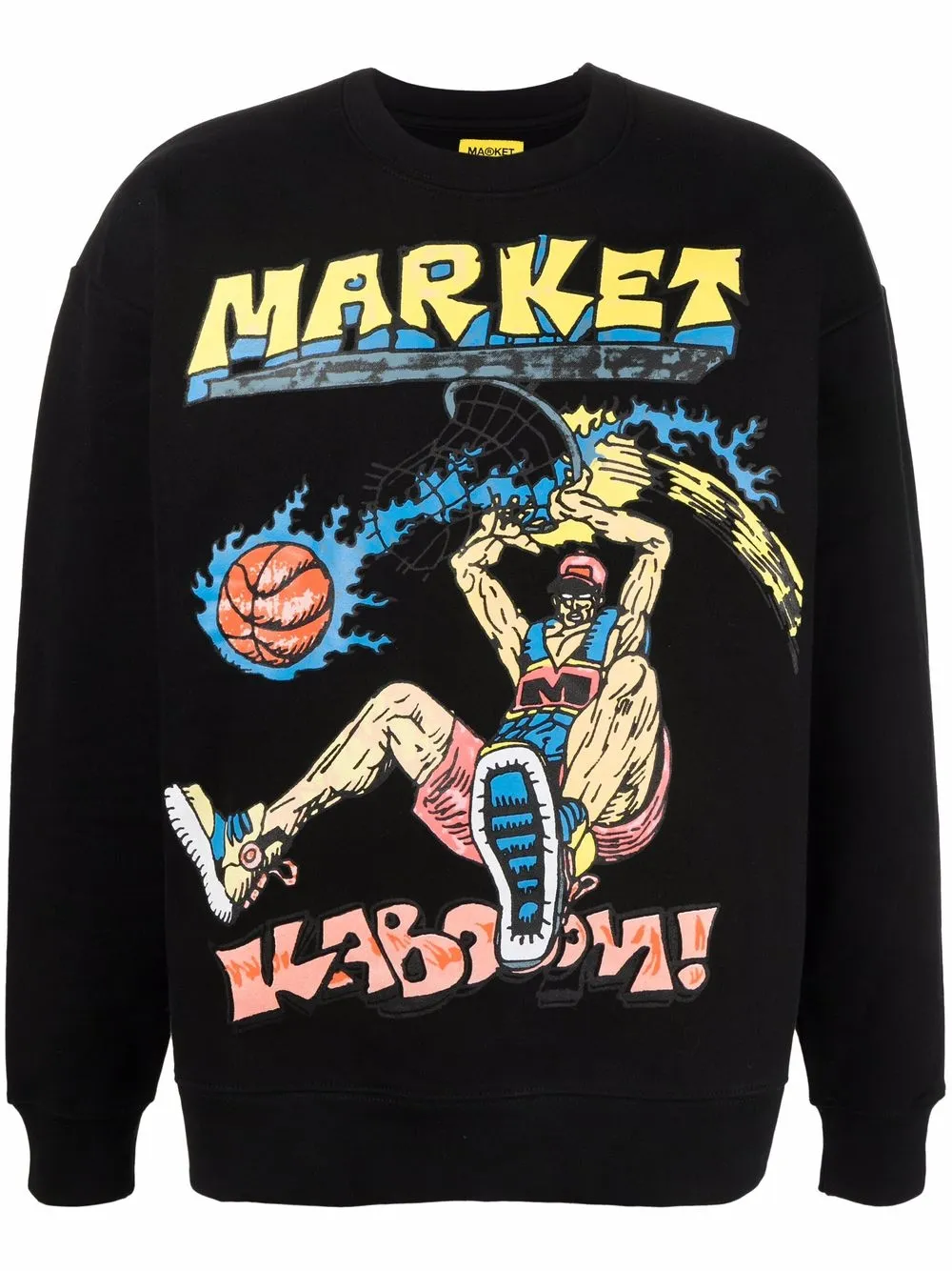 MARKET sudadera con estampado gráfico - Negro