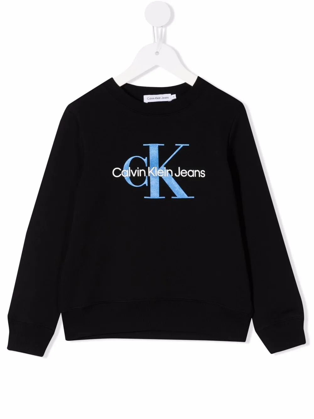 

Calvin Klein Kids sudadera con logo estampado - Negro