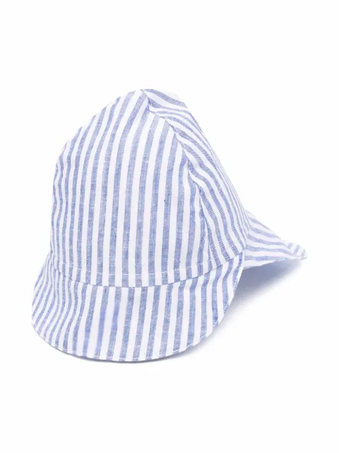 Emporio Armani Kids طاقية قطن مخططة