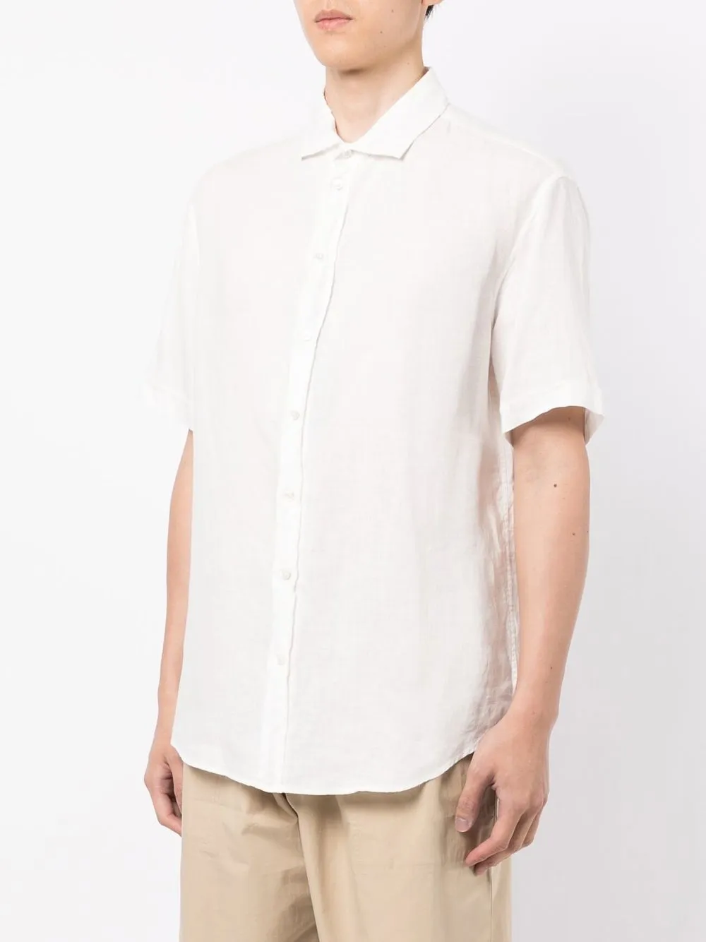 Emporio Armani Overhemd met korte mouwen Wit