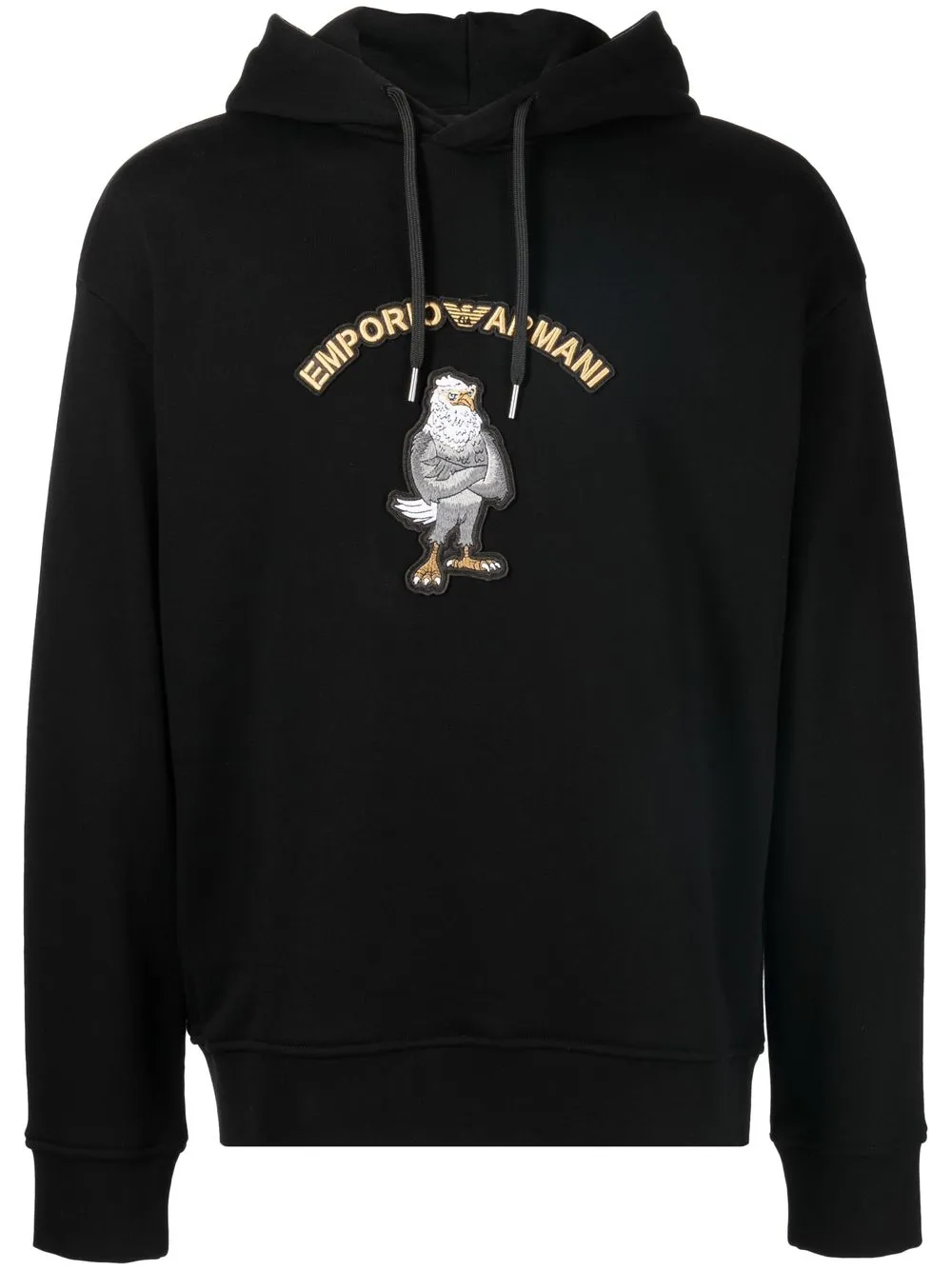 

Emporio Armani hoodie con parche del logo - Negro