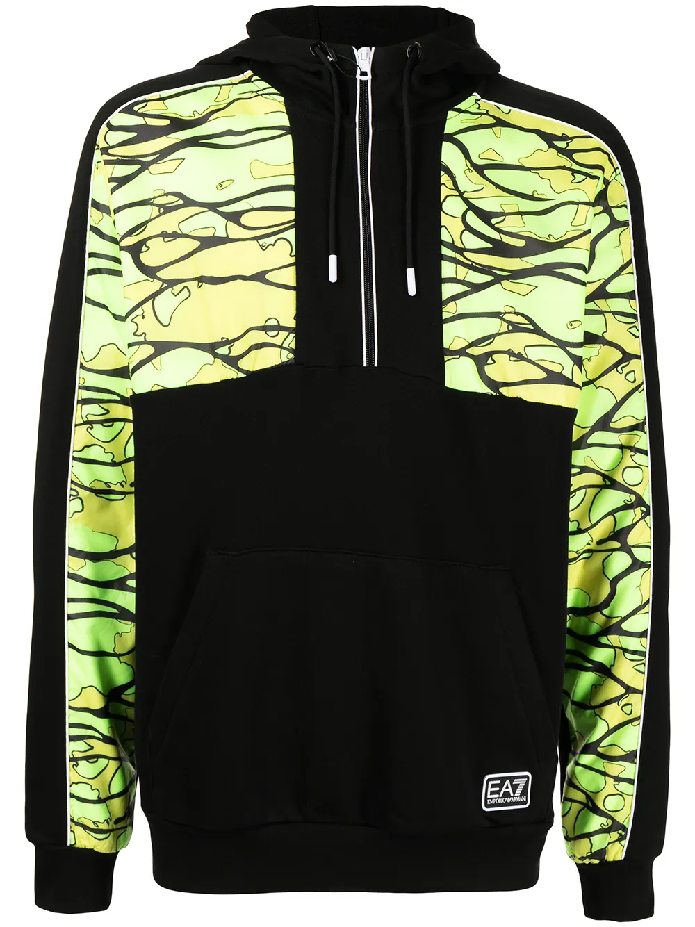 

Ea7 Emporio Armani hoodie con diseño en colour block - Negro