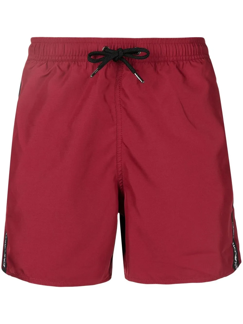 

Emporio Armani shorts de playa con logo estampado - Rojo